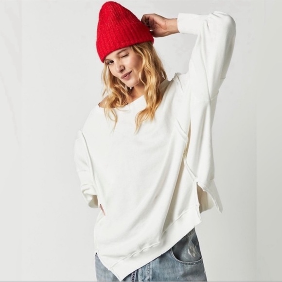 NEW Free People Camden Pullover Sweatshirt - Picture 1 of 7